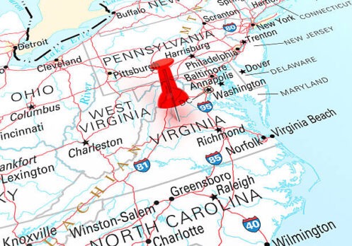 Northern Virginia HVAC Service Map